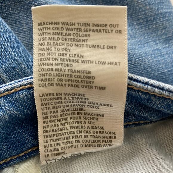 L'Agence Wanda Wide Leg Jeans Size 29 Highland Blue High Rise Crop Casual Staple - Picture 12 of 14